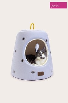 Joules Blue Ticking Bee Pet Bed