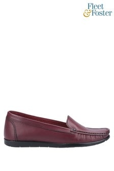 Fleet & Foster Red Tiggy Slip-On Loafers