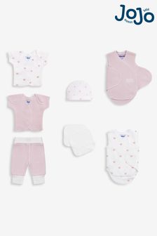 JoJo Maman Bébé Pink Premature Baby Heart Set (946289) | £22