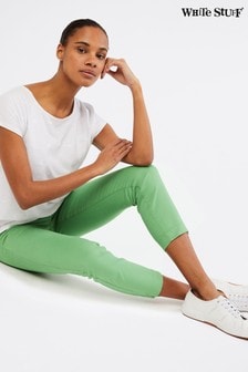 White Stuff Green Jade Cropped Jeans