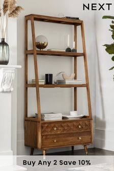 Dark Lloyd Mango Wood Storage Ladder Shelf (953629) | £750