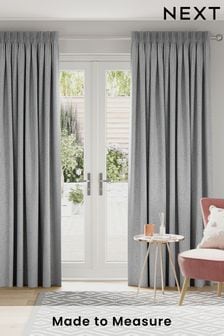 Grey Soft Marl Made to Measure Curtains (953983) | £82