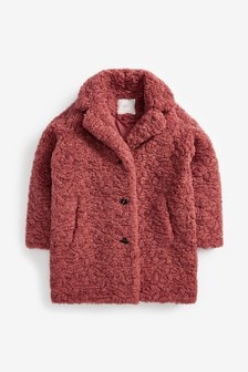 girls pink parka coat