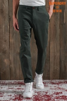 Superdry Core Slim Green Chino Trousers
