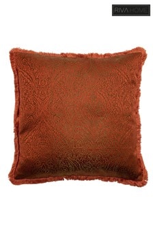 Riva Paoletti Paprika Red Coco Jacquard Polyester Filled Cushion