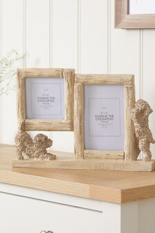 Natural Charlie The Cockapoo Dog Multi Collage Picture Frame