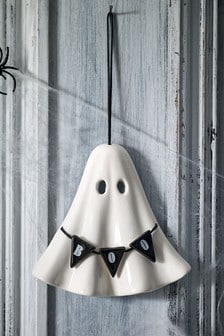 White Halloween Ghost Hanging Decoration (971175) | £6