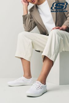 Skechers White Bobs B Cute Womens Trainers (972598) | £34