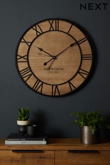 Natural Bronx 60cm Wooden Wall Clock (975824) | £60