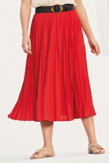 womens red skirt
