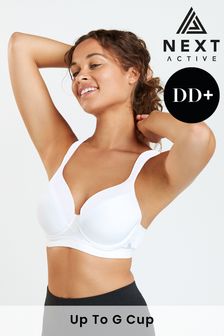 White Next Active Sports High Impact Full Cup Wired Bra (983393) | £28