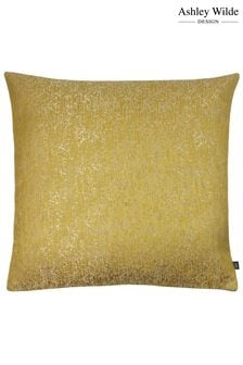 Ashley Wilde Sunshine Yellow/Gold Rion Woven Feather Filled Cushion