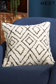 Monochrome Tufted Berber Square Cushion (987798) | £22