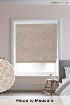 Coral Pink Painswick Paisley Wood Violet Made to Measure Roman Blinds