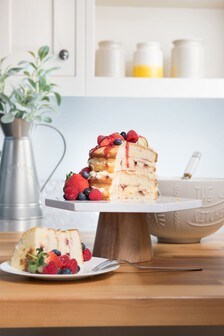 Kitchen Pantry White Marble Cake Stand (990216) | £45