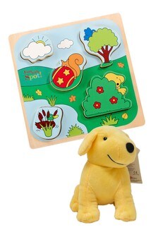 Rainbow Designs Yellow Spot Small Toy And Shape Puzzle