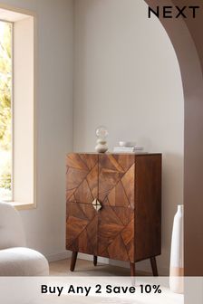 Dark Zaria Mango Wood Tall Sideboard (993192) | £650