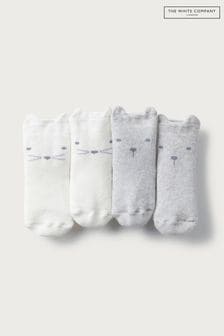 The White Company Grey Face Socks 2 Pack