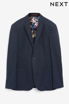 Navy Slim Fit Textured Blazer (998327) | £75