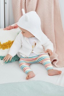 White Baby Hooded Baby Cardigan (0mths-3yrs) (999624) | £12 - £14