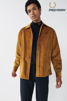 Fred Perry Caramel Brown Corduroy Overshirt