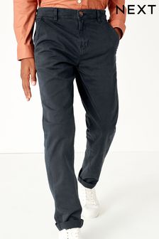 Navy Blue Regular Fit Chino Trousers (3-16yrs) (A00439) | £12 - £17