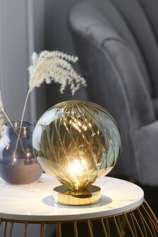 Green Freya Touch Table Lamp