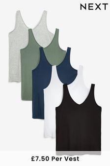 Multi Slouch Vests 5 Pack (A01865) | £37.50