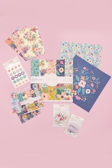 Set of 6 Violet Studio Floral Themed Paper Craft Kit