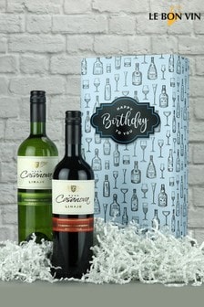 Le Bon Vin Happy Birthday Chilean Twin Gift Box