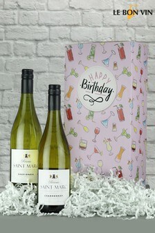 Le Bon Vin Happy Birthday French White Wine Gift Box (A02197) | £31
