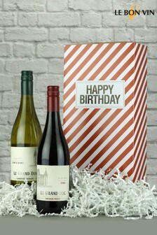 Le Bon Vin Happy Birthday Le Grand Duc Wine Gift Box