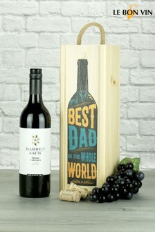 Le Bon Vin Best Dad In The World Shiraz/Cabernet Wine Gift (A02209) | £27