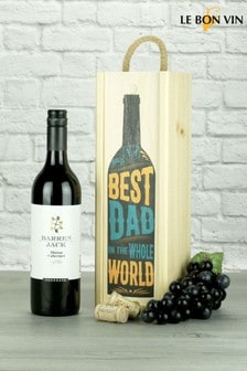 Le Bon Vin Best Dad In The World Shiraz/Cabernet Wine Gift