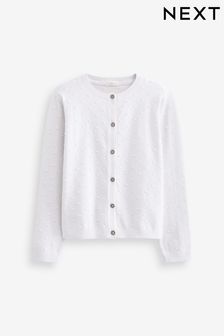 White Bobble Cardigan (3mths-10yrs) (A02338) | £10 - £13