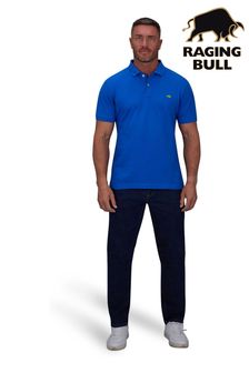 Raging Bull Cobalt Blue Organic Signature Poloshirt