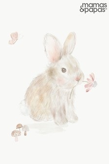 Mamas & Papas Welcome to the World Floral Bunny Picture