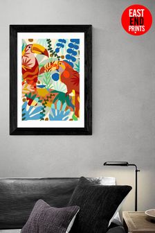 East End Prints Black A Toucan of My Affection Print