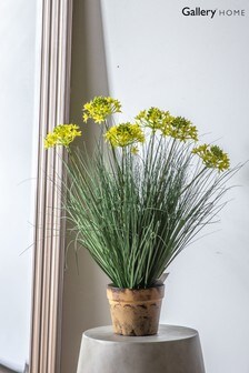 Gallery Direct Artificial Yellow Grass In Pot