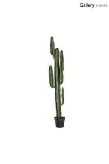Gallery Home Green Artificial Bark Effect Potted Aloe Plant