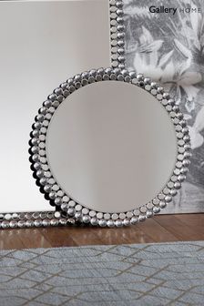Gallery Home Silver Troy Round Mirror
