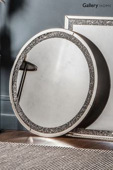 Gallery Home Silver Kyan Round Mirror