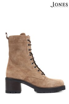 Jones Bootmaker Nude Donella Lace Up Boots