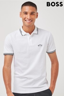 polo shirt black and white