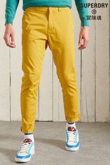 Superdry Yellow Organic Cotton Core Slim Chino Trousers