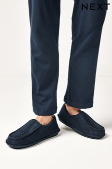 Navy Blue Next Apron Close Back Slippers (A09461) | £20