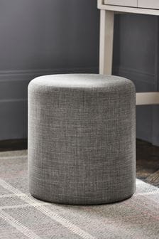 Simple Contemporary Silver Dalby Footstool
