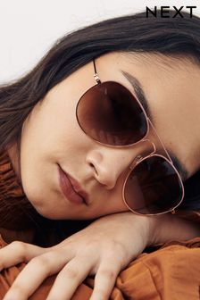 Pink Aviator Style Sunglasses (A09936) | £15