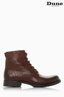 Dune London Brown Cardif Lace-Up Boots