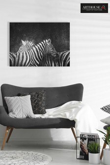Arthouse Black Zebra Canvas